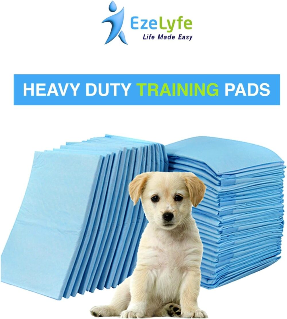 EzeLyfe Pet Training Pads for Puppy, Dogs & Cats 60 x 90cm Non-Toxic, Disposable, Super Absorbent Leakproof, 5-Layer Design (Pack of 25) - Image 3